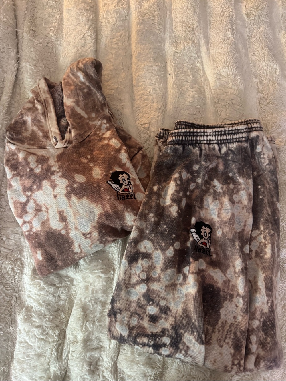 hazel Brown Tie-Dye Kids Shorts